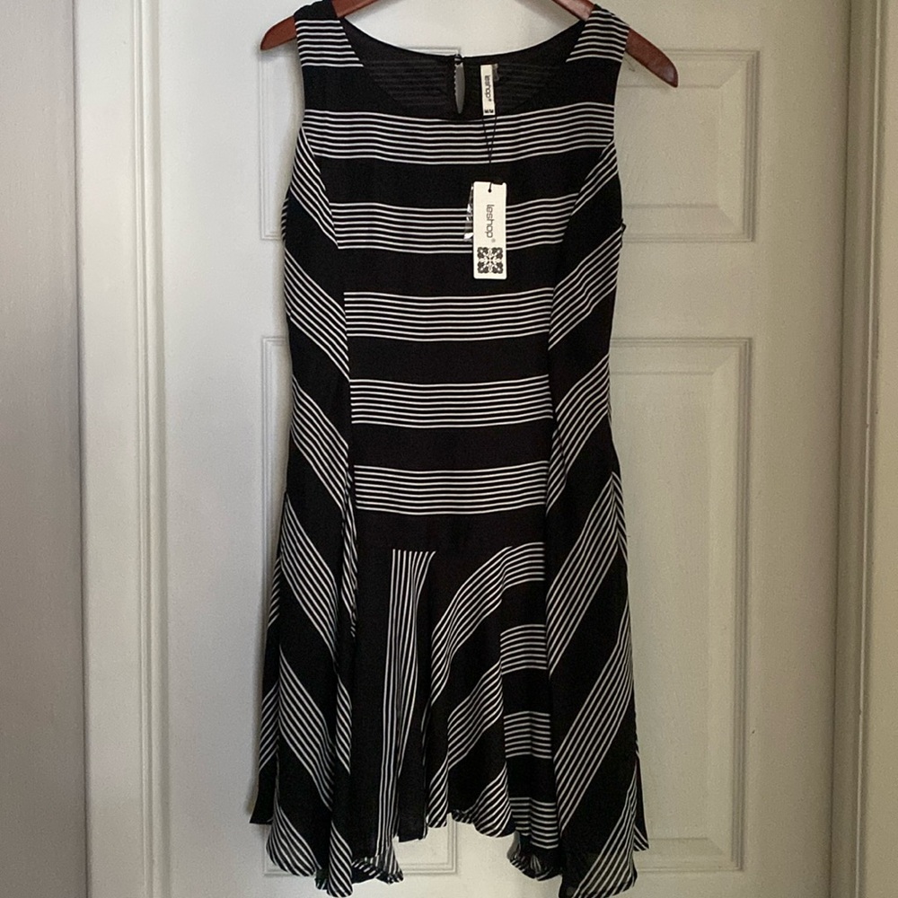 Woman’s Leshop striped uneven hem.